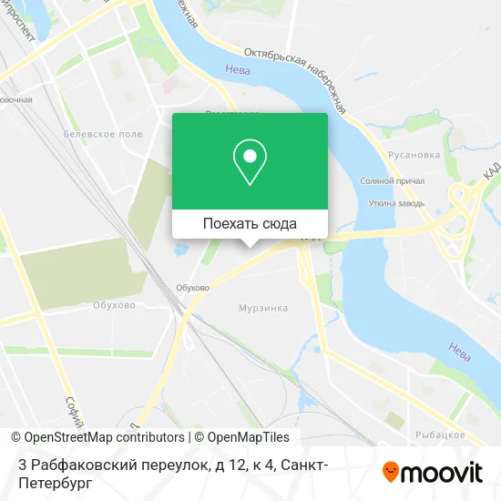 Карта 3 Рабфаковский переулок, д 12, к 4