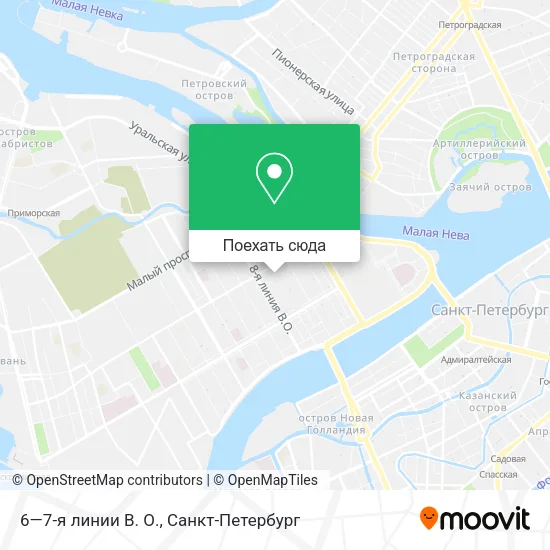 Карта 6—7-я линии В. О.