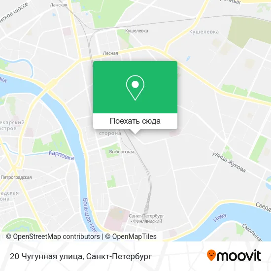 Карта 20 Чугунная улица