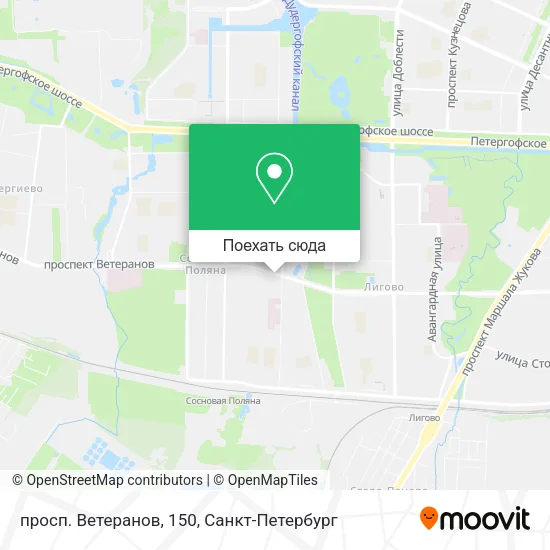 Карта просп. Ветеранов, 150