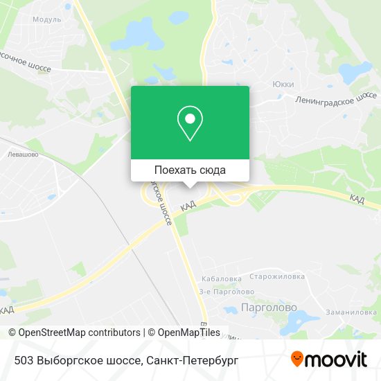 Карта 503 Выборгское шоссе