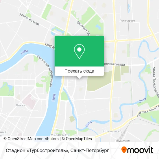 Карта Стадион «Турбостроитель»
