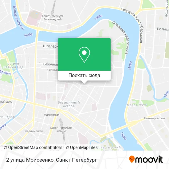Карта 2 улица Моисеенко