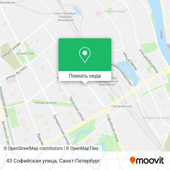 Карта 43 Софийская улица