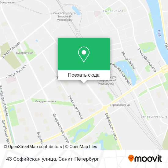 Карта 43 Софийская улица