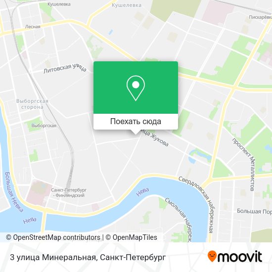 Карта 3 улица Минеральная