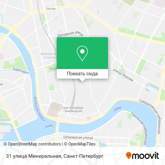 Карта 31 улица Минеральная