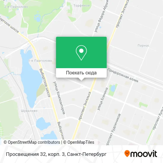 Карта Просвещения 32, корп. 3