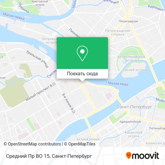 Карта Средний Пр ВО 15
