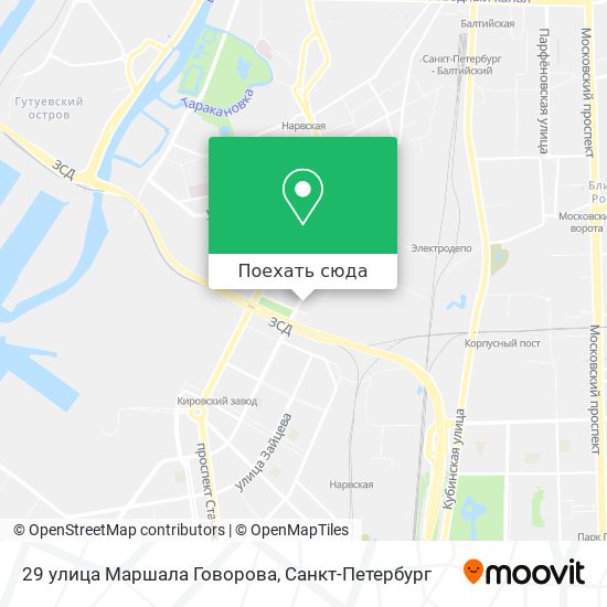 Карта 29 улица Маршала Говорова