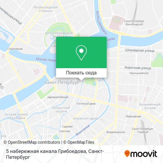 Карта 5 набережная канала Грибоедова
