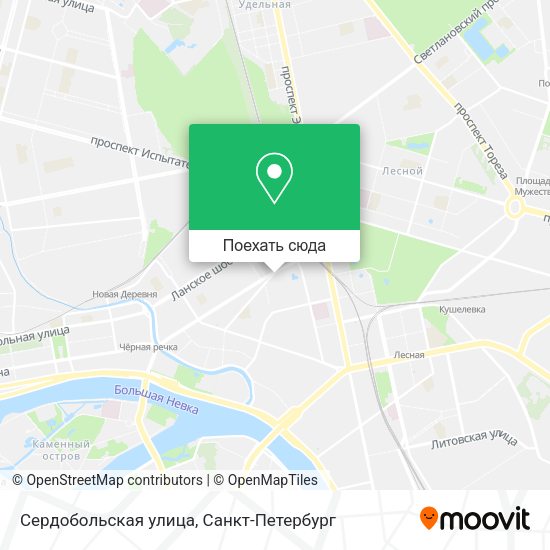 Карта Сердобольская улица
