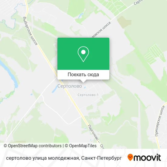 Карта сертолово улица молодежная