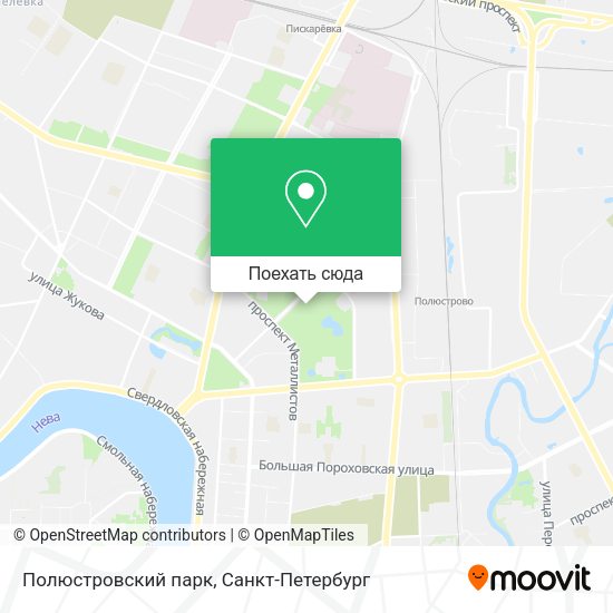 Карта Полюстровский парк