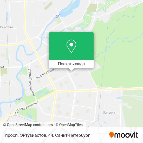 Карта просп. Энтузиастов, 44
