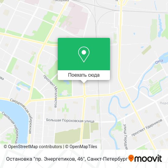 Карта Остановка "пр. Энергетиков, 46"