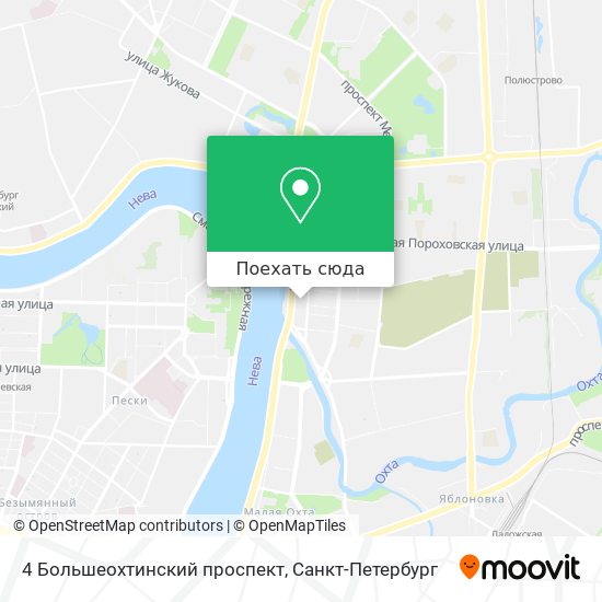 Карта 4 Большеохтинский проспект