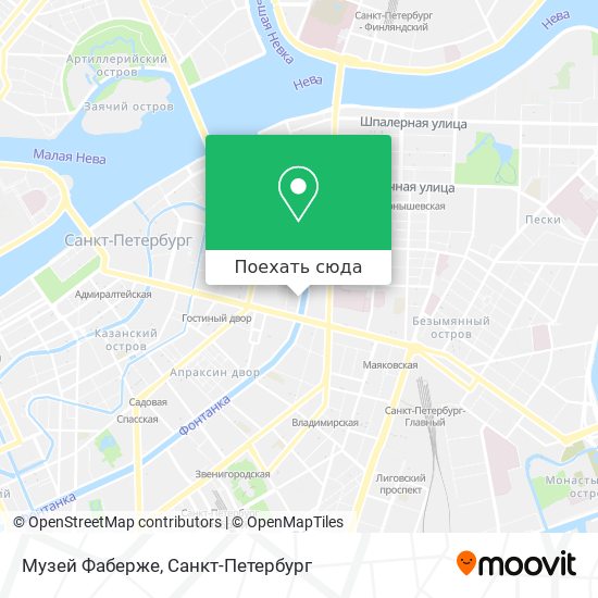 Карта Музей Фаберже