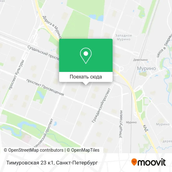 Карта Тимуровская 23 к1
