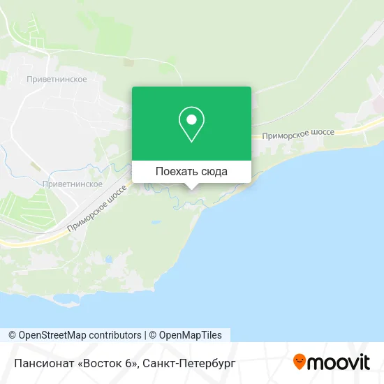 Карта Пансионат «Восток 6»