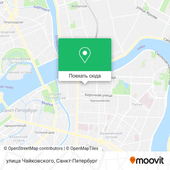 Карта улица Чайковского