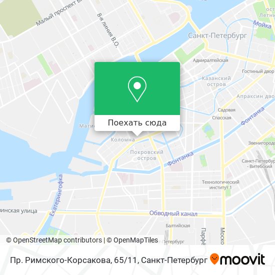 Карта Пр. Римского-Корсакова, 65/11