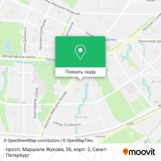 Карта просп. Маршала Жукова, 56, корп. 2