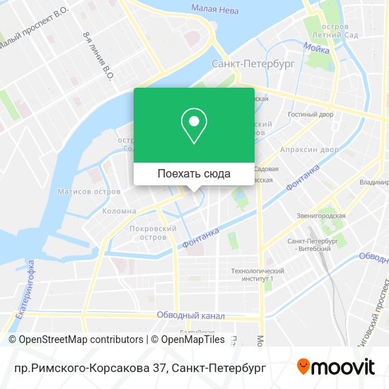 Карта пр.Римского-Корсакова 37