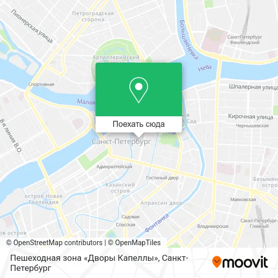 Карта Пешеходная зона «Дворы Капеллы»