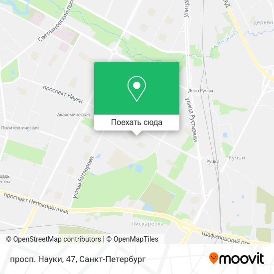 Карта просп. Науки, 47