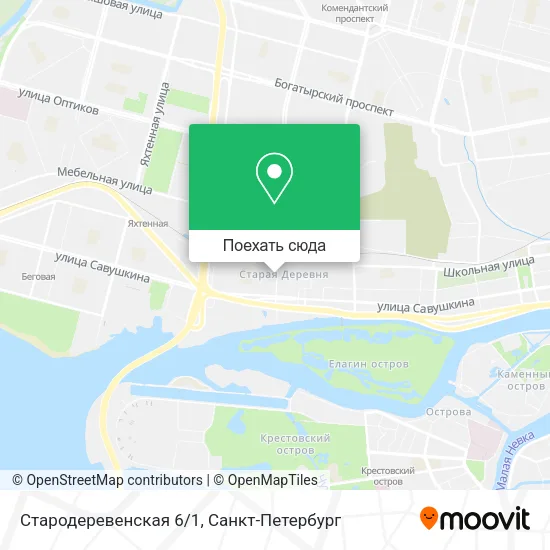 Карта Стародеревенская 6/1