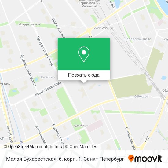 Карта Малая Бухарестская, 6, корп. 1