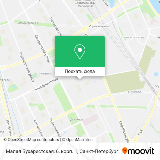 Карта Малая Бухарестская, 6, корп. 1