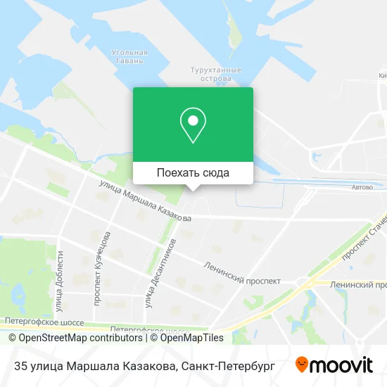 Карта 35 улица Маршала Казакова