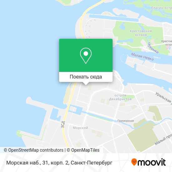 Карта Морская наб., 31, корп. 2
