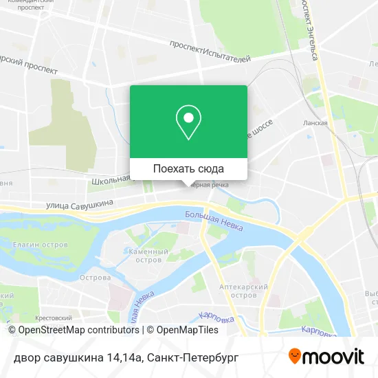 Карта двор савушкина 14,14а