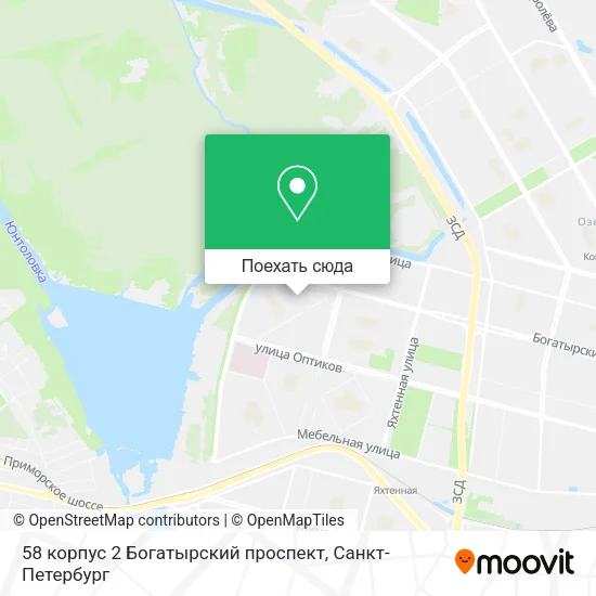 Карта 58 корпус 2 Богатырский проспект