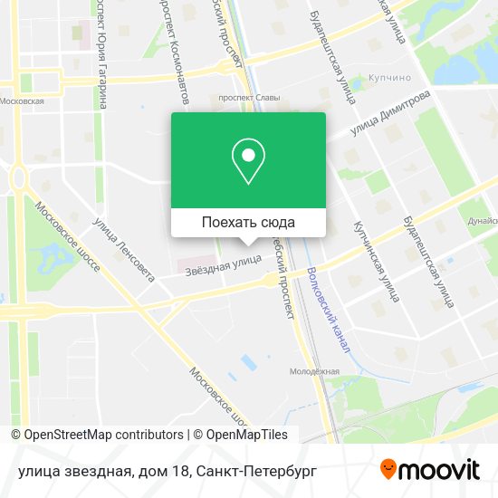 Карта улица звездная, дом 18