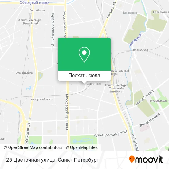 Карта 25 Цветочная улица