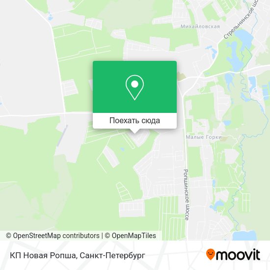 Карта КП Новая Ропша