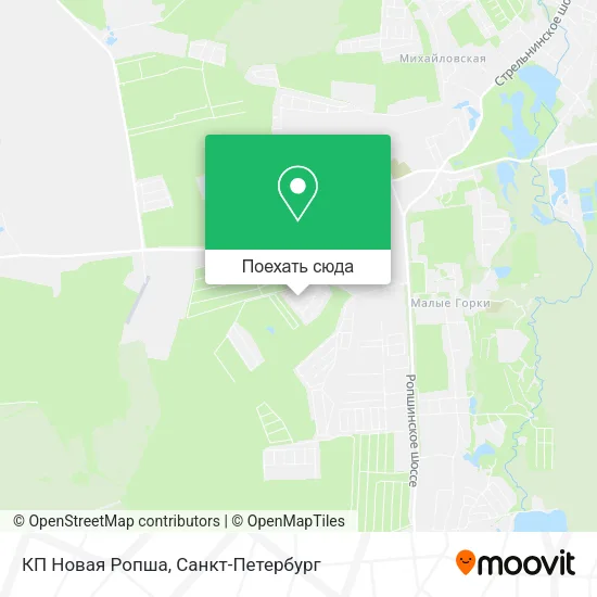 Карта КП Новая Ропша