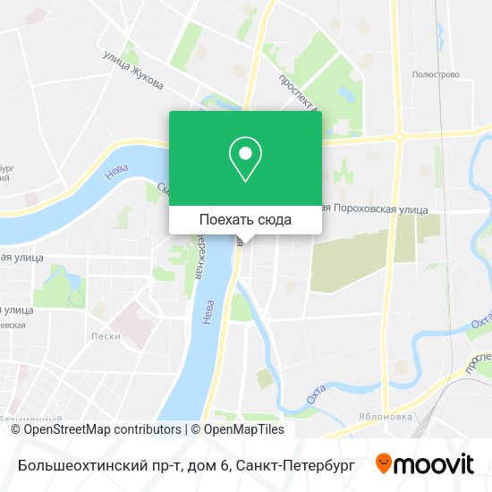 Карта Большеохтинский пр-т, дом 6