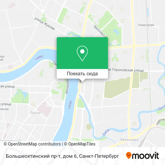 Карта Большеохтинский пр-т, дом 6