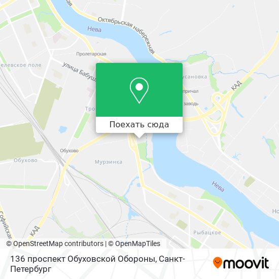 Карта 136 проспект Обуховской Обороны
