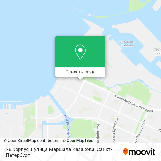 Карта 78 корпус 1 улица Маршала Казакова