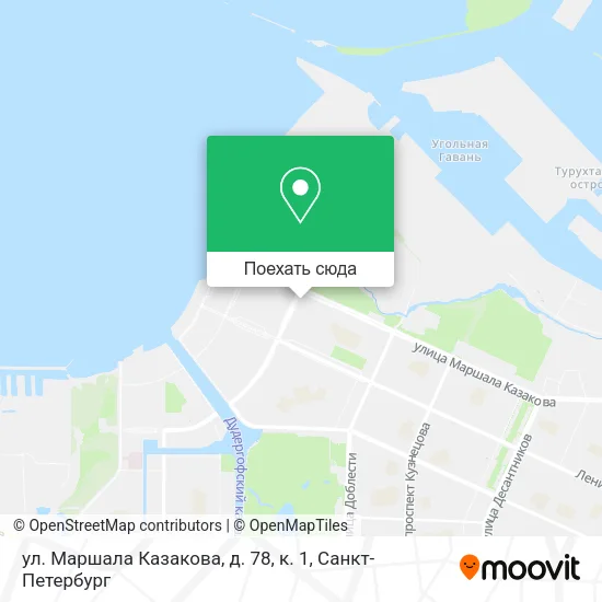 Карта ул. Маршала Казакова, д. 78, к. 1