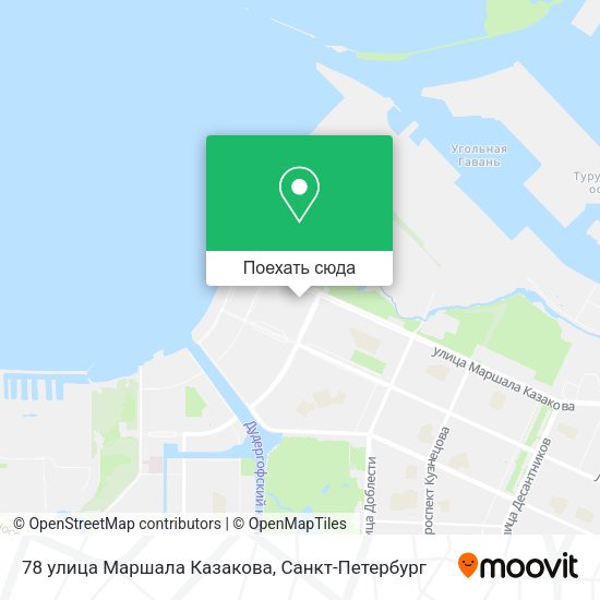 Карта 78 улица Маршала Казакова