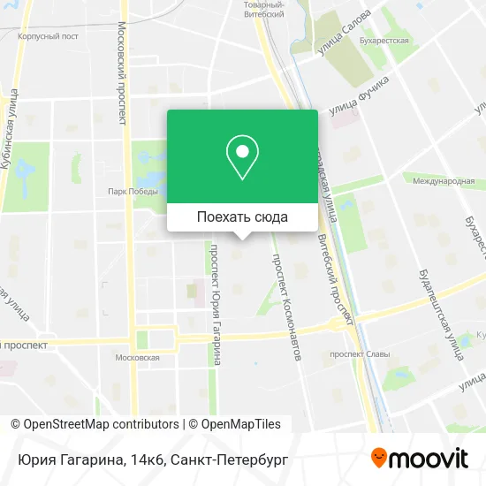 Карта Юрия Гагарина, 14к6
