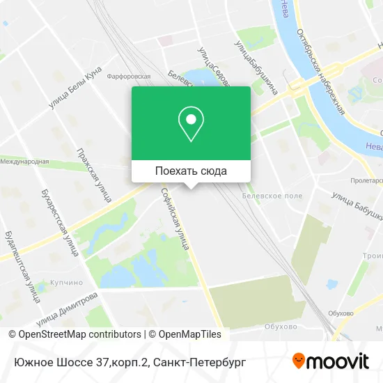 Карта Южное Шоссе 37,корп.2