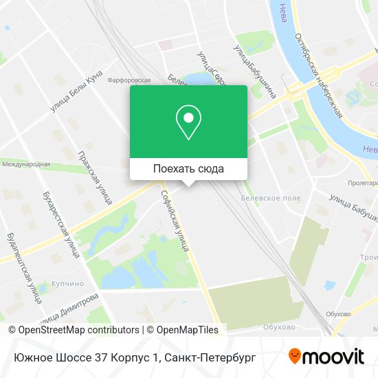 Карта Южное Шоссе 37 Корпус 1